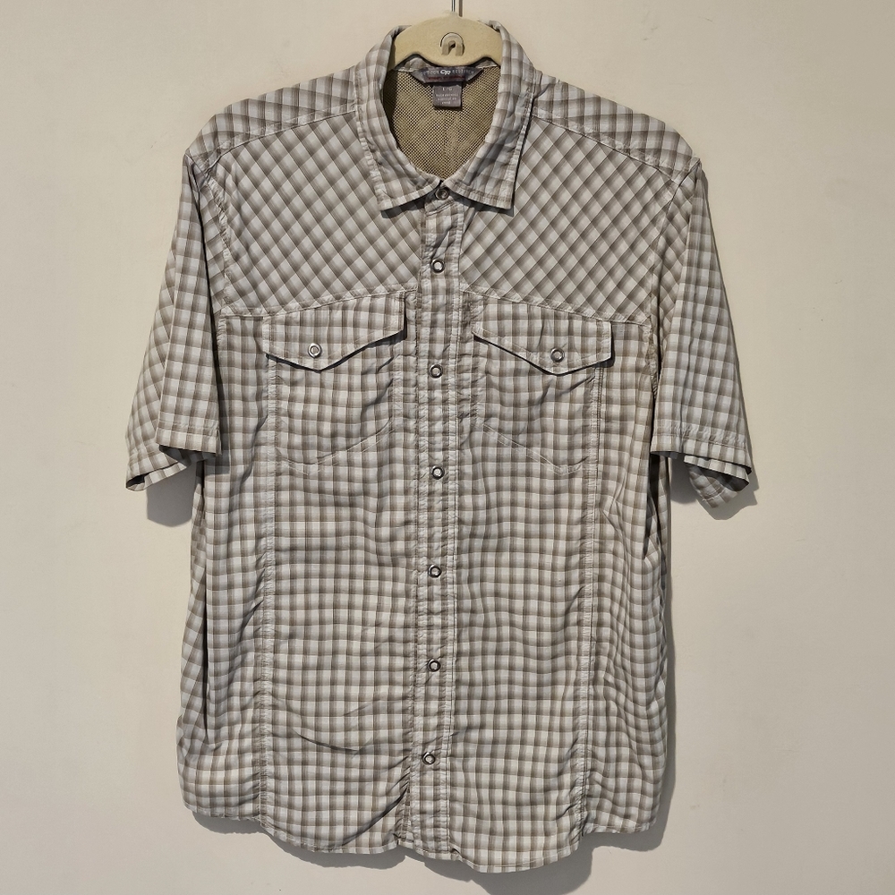 Outdoor Research Snap Button Nylon Hikimg Shirt - Size Large